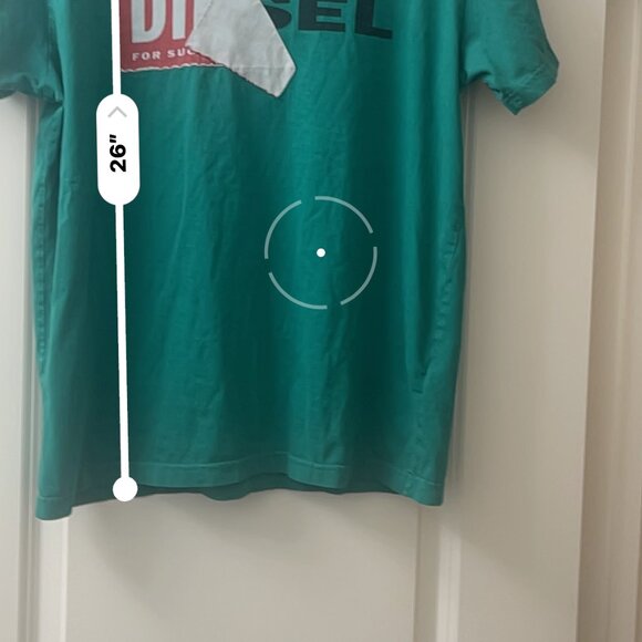 Diesel Green Logo Patchwork T-Shirt Size L Graphic Streetwear Tee - Picture 7 of 7